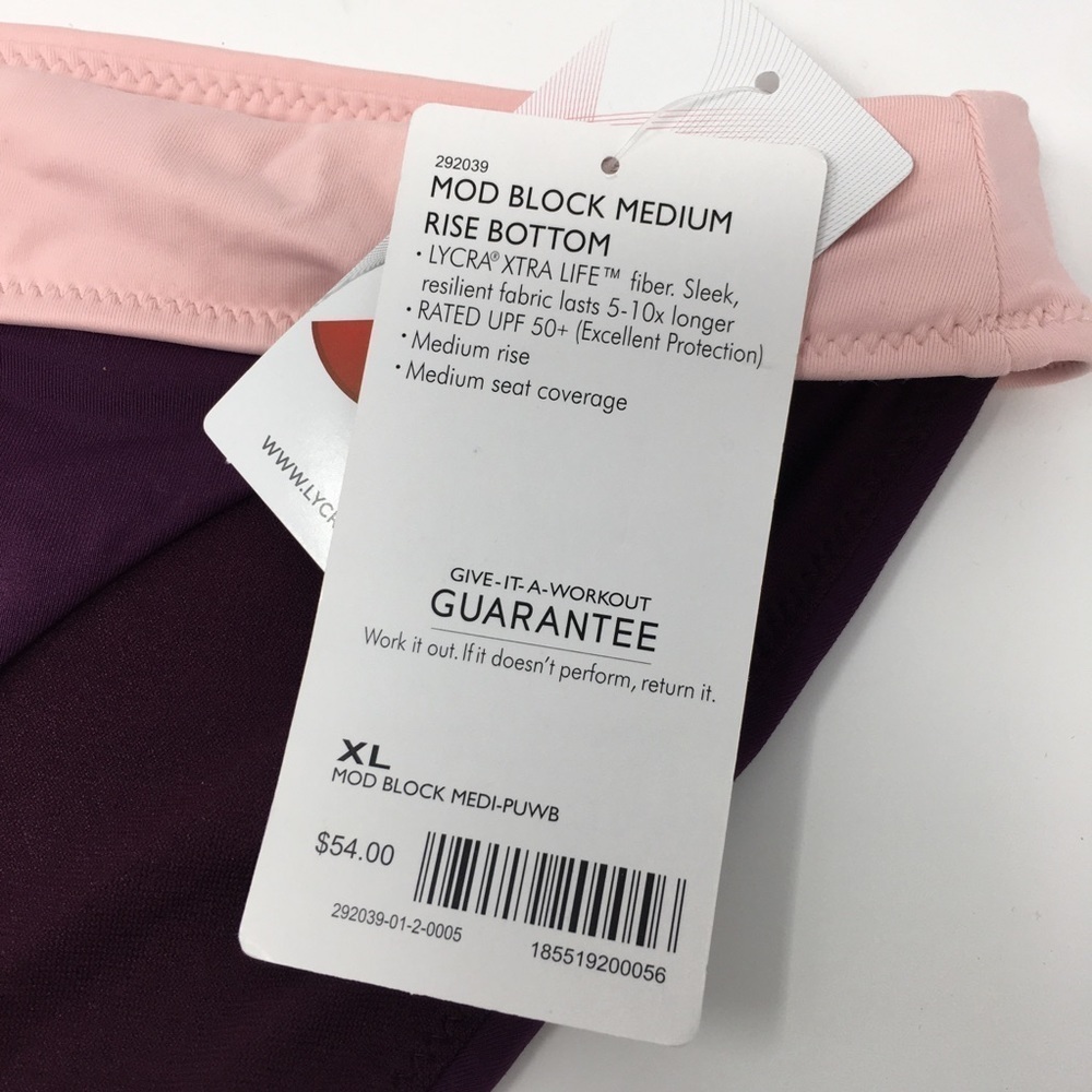 Athleta Mod Block XL Rise Bottom NWT - Picture 4 of 5